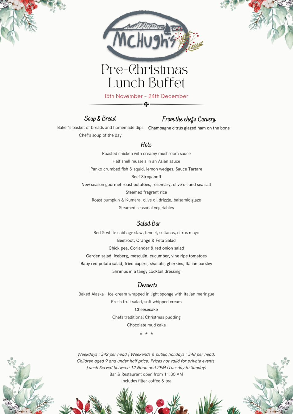 Pre-Christmas Menu