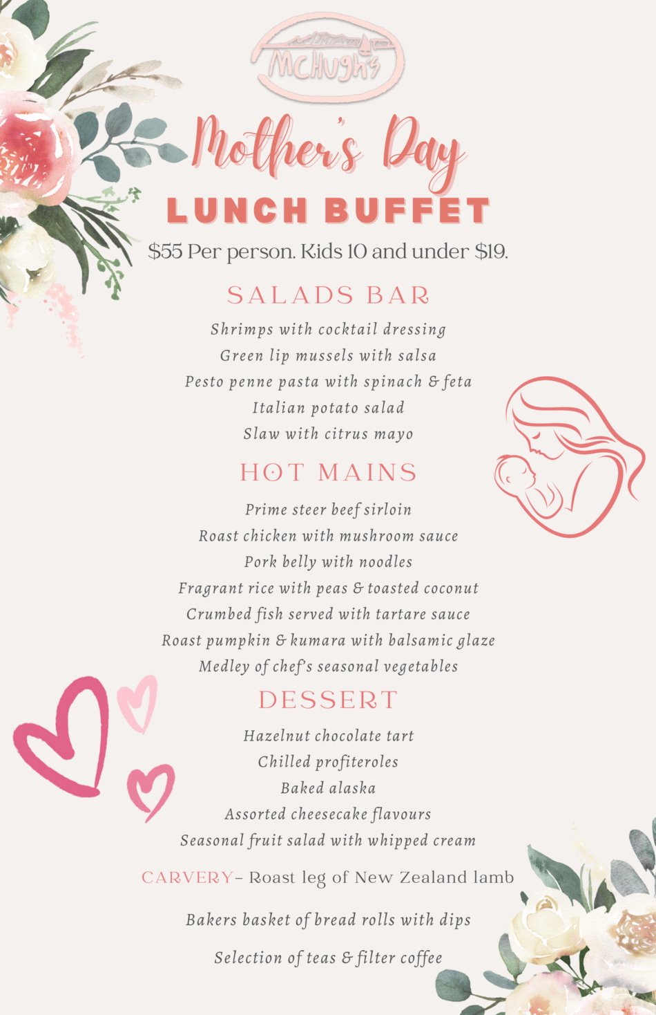 Mother’s Day Buffet Menu